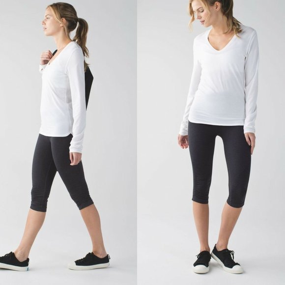 Lululemon In The Flow Crop II Ruched HW7970 - Picture 2 of 5